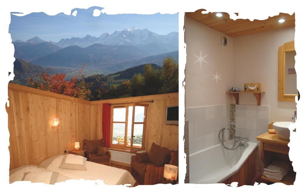 La Joubarbe Au Balcon Du Mont-Blanc Villa Sallanches Room photo